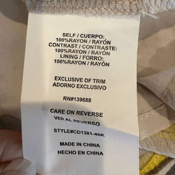 Coco + Jaimeson Beaded Gauzy Tropical Short Romper Spaghetti Straps Size Small - Picture 8 of 13